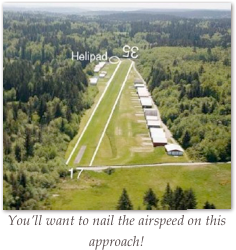￼You’ll want to nail the airspeed on this approach!